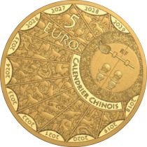 France - Monnaie de Paris 5 Euros Or BE FRANCE 2022 Année du Tigre