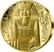 France - Monnaie de Paris 5 Oz  500 Euros Or BE France 2022 - Le Louvre  Excellence &agrave; la fran&ccedil;aise (MDP)