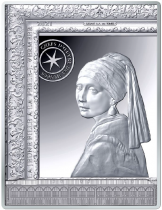 France - Monnaie de Paris 50 Euros Argent 100 g. BE France 2021 - La Jeune fille à la Perle de Vermeer -  Chefs d\'Oeuvre des mus