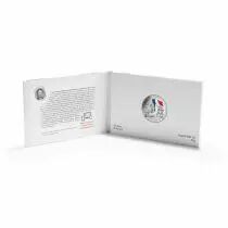 France - Monnaie de Paris 50 Euros Argent Coloris&eacute; France 2019 - Le Drapeau fran&ccedil;ais - Avec la marseillaise