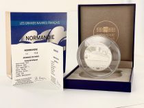 France - Monnaie de Paris 50 Euros Normandie - Les Grands Navires Français - 2014 - BE - Monnaie de Paris - Argent