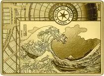 France - Monnaie de Paris 50 Euros Or BE France 2020 - La Vague d\'Hokusai -  Chefs d\'Oeuvre des mus&eacute;es (MDP)