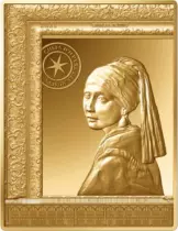 France - Monnaie de Paris 50 Euros Or BE France 2021 - La Jeune fille &agrave; la Perle de Vermeer -  Chefs d\'Oeuvre des mus&eacute;es (MDP)
