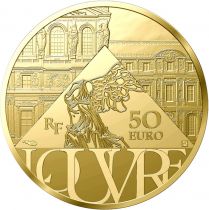 France - Monnaie de Paris 50 Euros Or BE France 2021 - Le Sacre de Napoléon -  Le Louvre - Chefs d\'Oeuvre des musées (MDP)