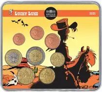 France - Monnaie de Paris 75 ans de Lucky Luke - Miniset  BU FRANCE 2021 (MDP)