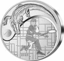 France - Monnaie de Paris 90 ans de Lacoste - 5 Oz - 50 Euros Argent BE France 2023 - Excellence &agrave; la fran&ccedil;aise (MDP)