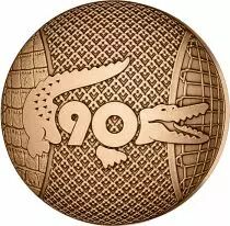 France - Monnaie de Paris 90 ans de Lacoste - M&eacute;daille BE France 2023 - Excellence &agrave; la fran&ccedil;aise (MDP)