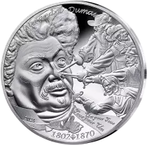 France - Monnaie de Paris Alexandre Dumas - Art de la Plume - 10 Euros Argent BE 2024