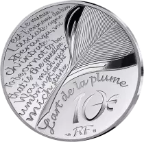 France - Monnaie de Paris Alexandre Dumas - Art de la Plume - 10 Euros Argent BE 2024