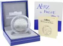 France - Monnaie de Paris Allez la France - Coupe du Monde de Football 2002 - 1/4 Euros Argent BU 2002