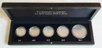 France - Monnaie de Paris Coffret La semeuse - 2008 2010 - 5 &agrave; 50 euros -  Argent