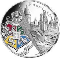 France - Monnaie de Paris Emblême et Château de Poudlard  - 10 Euros Argent Couleur FRANCE 2021 (MDP) - Harry Potter - Vague 2 -