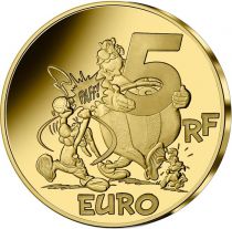 France - Monnaie de Paris Idéfix - Astérix 2022 - 5 Euros Or BE FRANCE 2022 (MDP)
