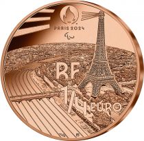 France - Monnaie de Paris Jeux Olympiques et Paralympiques PARIS 2024 - LOT 4 X 1/4 ? FRANCE 2022 - PARIS 2024 - Cyclisme sur pi