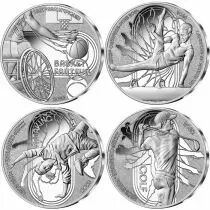 France - Monnaie de Paris Jeux Olympiques et paralympiques PARIS 2024 - LOT 4 X 10 ? Argent BE FRANCE 2023 - PARIS 2024 - Golf  