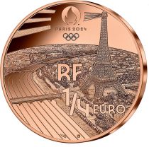 France - Monnaie de Paris Jeux Olympiques PARIS 2024 - 1/4 ? FRANCE 2021 - PARIS 2024 - JUDO - COLLECTION SPORT (1/15)