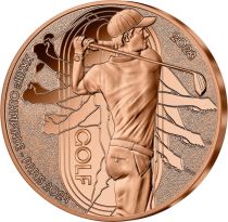 France - Monnaie de Paris Jeux Olympiques PARIS 2024 - 1/4 ? FRANCE 2023 - PARIS 2024 - Golf - COLLECTION SPORT (8/15)