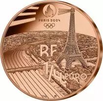 France - Monnaie de Paris Jeux Olympiques PARIS 2024 - 1/4 ? FRANCE 2023 - PARIS 2024 - Golf - COLLECTION SPORT (8/15)