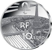 France - Monnaie de Paris Jeux Olympiques PARIS 2024 - 10 ? Argent BE FRANCE 2021 - PARIS 2024 - TENNIS FAUTEUIL - COLLECTION SP