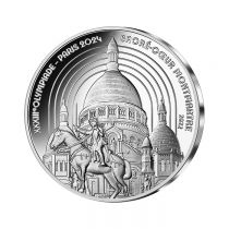 France - Monnaie de Paris Jeux Olympiques PARIS 2024 - 10 ? Argent BE FRANCE 2022 - HÉRITAGE - Montmartre et la Sacré Coeur