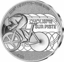 France - Monnaie de Paris Jeux Olympiques PARIS 2024 - 10 ? Argent BE FRANCE 2022 - PARIS 2024 - Cyclisme sur piste - COLLECTION
