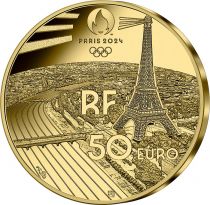 France - Monnaie de Paris Jeux Olympiques PARIS 2024 - 50 Euros OR BE FRANCE 2022 - Héritage - Montmartre et le Sacré Coeur