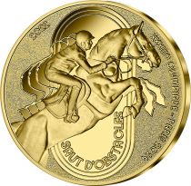 France - Monnaie de Paris Jeux Olympiques PARIS 2024 - 50 Euros OR BE FRANCE 2022 - Saut d\'Obstacles - COLLECTION SPORT (5/15)