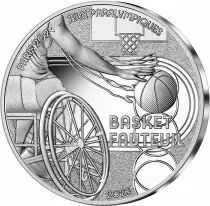 France - Monnaie de Paris Jeux Paralympiques PARIS 2024 - 10 ? Argent BE FRANCE 2023 - PARIS 2024 - Basket Fauteuil - COLLECTION