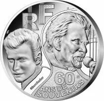 France - Monnaie de Paris Johnny Hallyday - 10 Euros Argent BE FRANCE 2020 60 ans de souvenirs