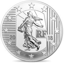 France - Monnaie de Paris L\'ECU DE 6 LIVRES -SEMEUSE - 10 Euros Argent BE 2018 (MDP)