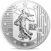 France - Monnaie de Paris L\'ECU DE 6 LIVRES -SEMEUSE - 10 Euros Argent BE 2018 (MDP)