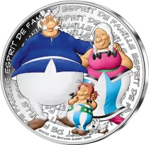 France - Monnaie de Paris L\'esprit de famille - 50 Euros Argent Couleur FRANCE 2022 (MDP) - Ast&eacute;rix - Vague 2