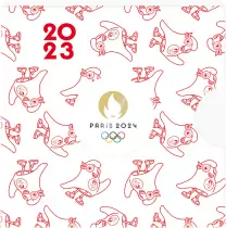 France - Monnaie de Paris Le Drapeau à la Monnaie de Paris - 250 Euros Or 2023 - Les Phryges - Mascottes de Paris 2024 - Vague 2