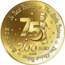 France - Monnaie de Paris Le Petit Prince et les &eacute;toiles - 200 Euros 1 Oz Or BE FRANCE 2021 75 ans du Petit Prince