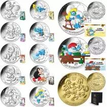 France - Monnaie de Paris Les 10 x 10 Euros Argent  2 X 50 Euros Argent Couleur et 200 euros Or France 2020 (MDP) - LES SCHTROUM