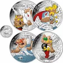France - Monnaie de Paris Les 4 x 10 Euros Argent Couleur France 2022 (MDP) - Ast&eacute;rix (Vague 1)