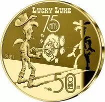 France - Monnaie de Paris Lucky Luke - 50 Euros OR (1/4 Oz) BE 2021 FRANCE (MDP)