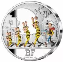 France - Monnaie de Paris Lucky Luke et les Dalton - 50 Euros Argent Coloris&eacute; BE FRANCE 2021 (MDP)