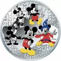 France - Monnaie de Paris MICKEY A TRAVERS LES AGES - 50 Euros 5 Oz Argent BE FRANCE 2016 (MDP)