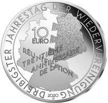 France - Monnaie de Paris Mitterrand - Kohl - Couple Franco-allemand - 10 Euros Argent BE 2020 (MDP)