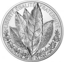 France - Monnaie de Paris NATURES DE FRANCE - 100 Euros Argent FRANCE 2021 - LAURIER