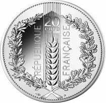 France - Monnaie de Paris NATURES DE FRANCE - 20 Euros BE Argent 2020 FRANCE -CH&Ecirc;NE