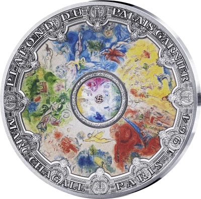 France - Monnaie de Paris Plafonds du Palais Garnier - 10 Euros Argent Couleur BE 2025