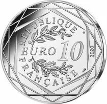 France - Monnaie de Paris Schtroumpf Farceur - 10 Euros Argent Couleur FRANCE 2020 (MDP) - Les Schtroumpfs - Vague 2