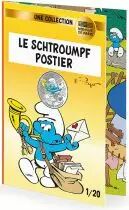 France - Monnaie de Paris Schtroumpf Postier - 10 Euros Argent Couleur FRANCE 2020 (MDP) - Les Schtroumpfs
