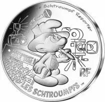 France - Monnaie de Paris Schtroumpf Reporter - 10 Euros Argent FRANCE 2020 (MDP) - Les Schtroumpfs - Vague 2