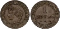 France  1 centime Ceres - Third Republic - 1877A