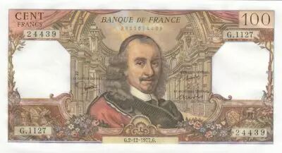 France  100 Francs - Corneille -02-12-1977 - Serial G.1127