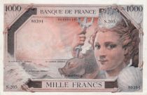 France  1000 Francs Amphitrite - Unissued - 28-06-1954 Serial S.205 Cancel