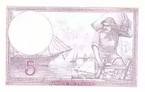 France  5 Francs Modified helmeted woman - 02.11.1939 - Serial J.65762 - Fay.4.14
